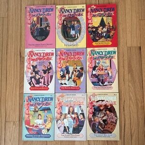 Vintage Nancy Drew Softcover Books, (9), 1990’s, by Carolyn Keene